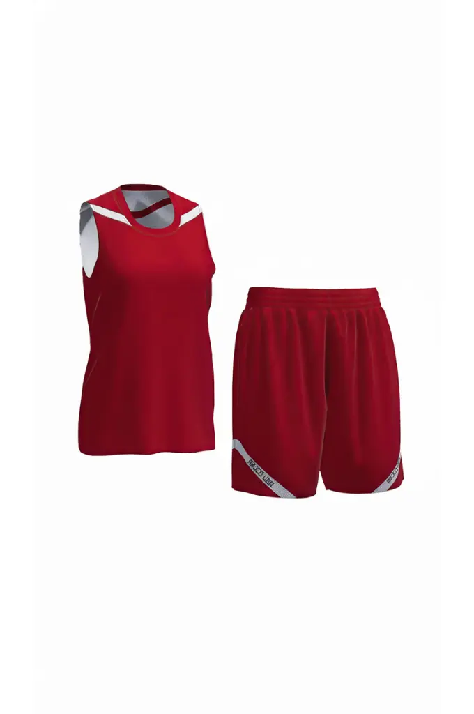 Basketball team red color uniform manufacturer