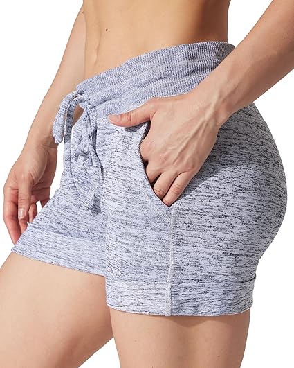 Womens Soft Sweat Shorts High Waisted Lounge Shorts