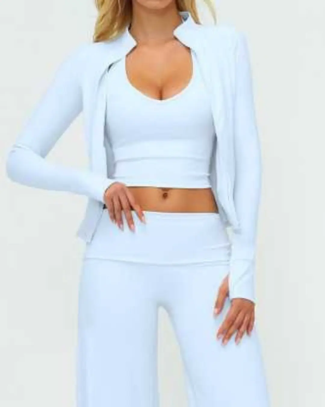 Activewear sports bra, legging and tank tp set 003