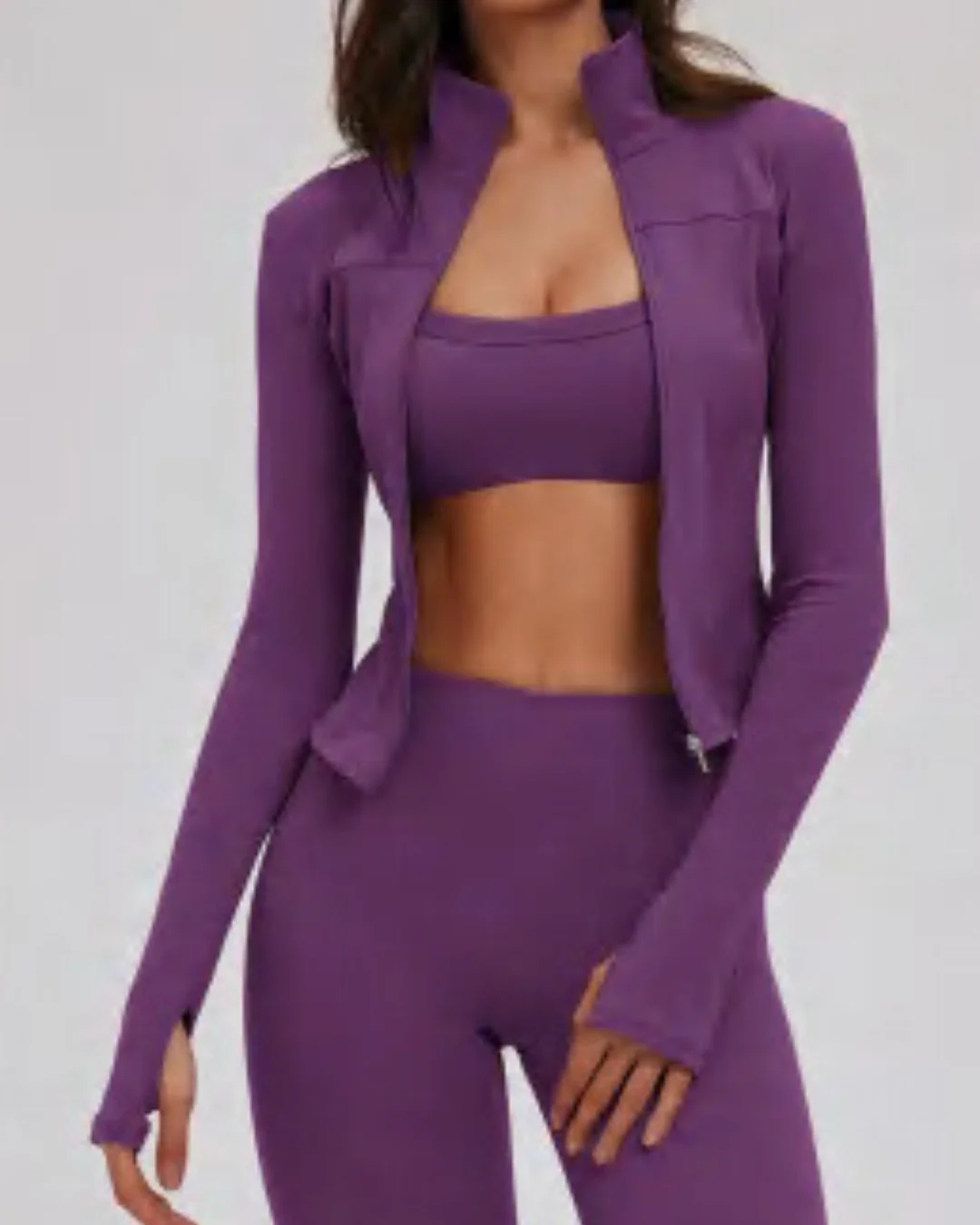 Activewear sports bra, legging and tank tp set 007