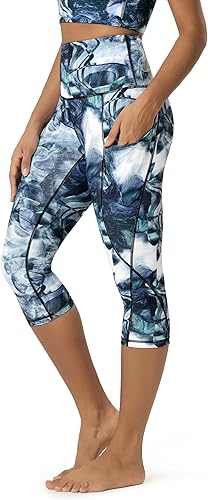 Women’s High Waisted Yoga Capris with Pockets